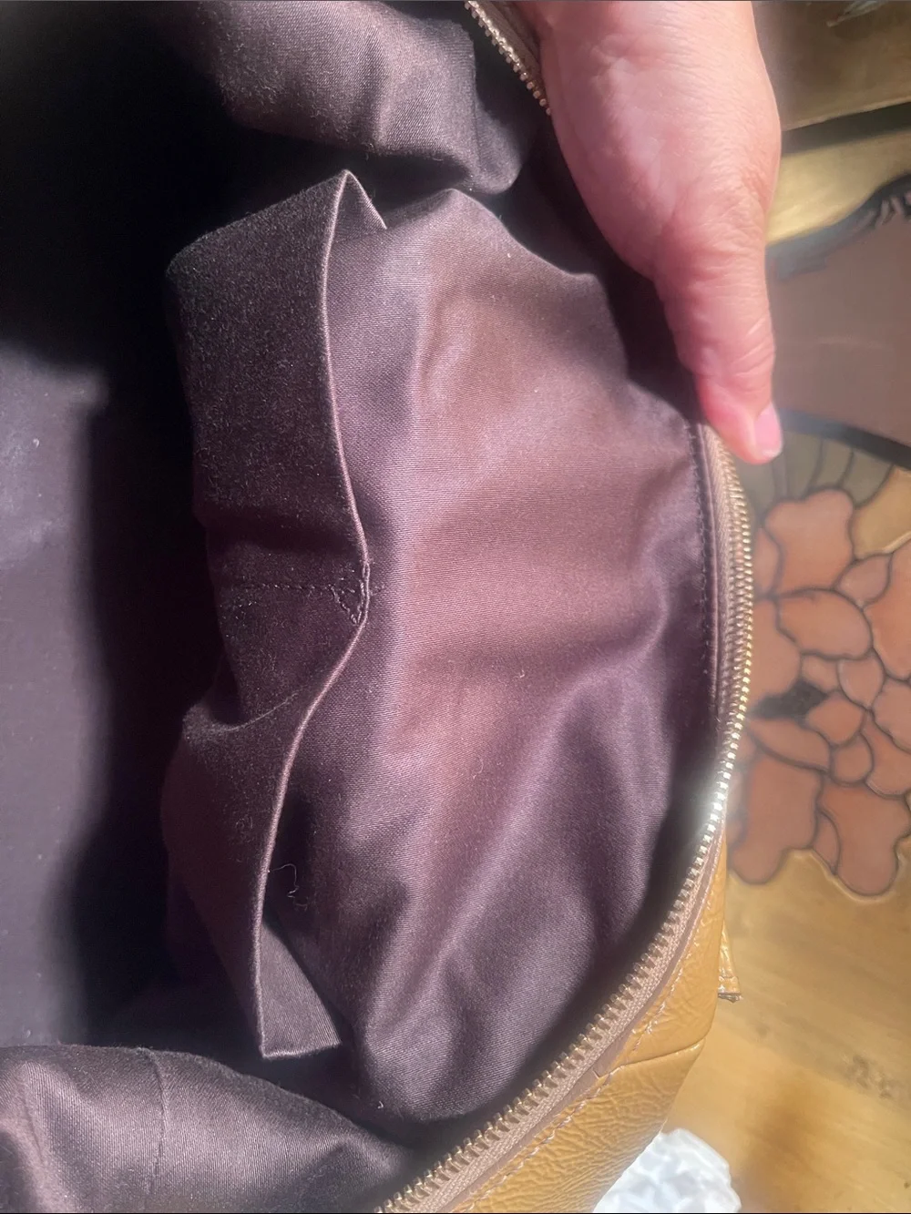 YSL Classic Tan Leather Bag in vintage excellent condition